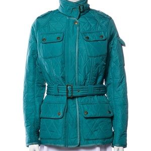 NWOT Barbour International Quilted Belted Jacket Size 4 MSRP $310